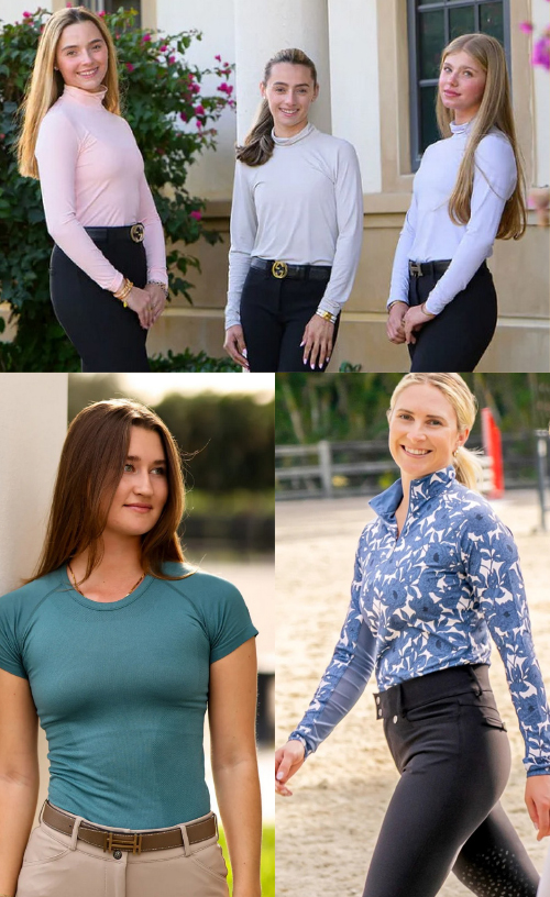 Best Equestrian sun shirts and base layers for riding in the sun